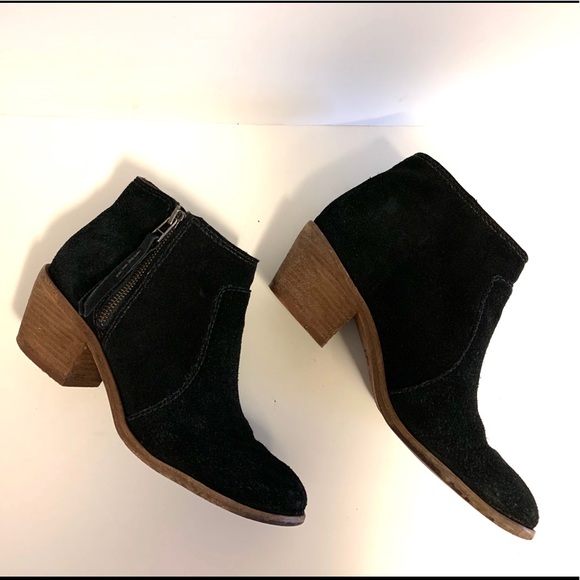SALE‼️ MADEWELL Black Janice Suede Leather Boots - Picture 3 of 7